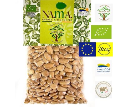 Mandorle Siciliane Biologiche, Pelate e Tostate