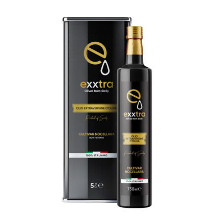 Olio Extra Vergine d'Oliva Nocellara - Latta 5L + Bottiglia 750 ml